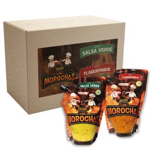 Caja Salsas Mixta 250 ml (2pz Salsa Verde y 2pz Salsa Tlaquepaque)